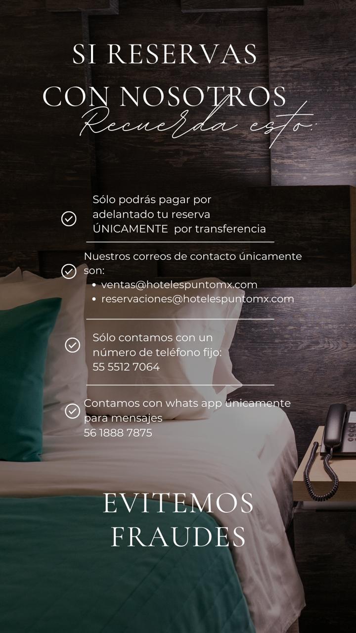 Beneficios de reserva Hoteles Punto MX