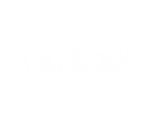 Logo en blanco del Restaurante MX